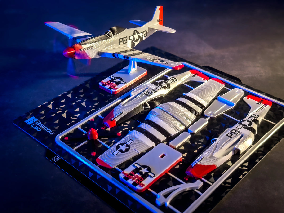 Kit carte avion P51D Mustang - Jeux Print