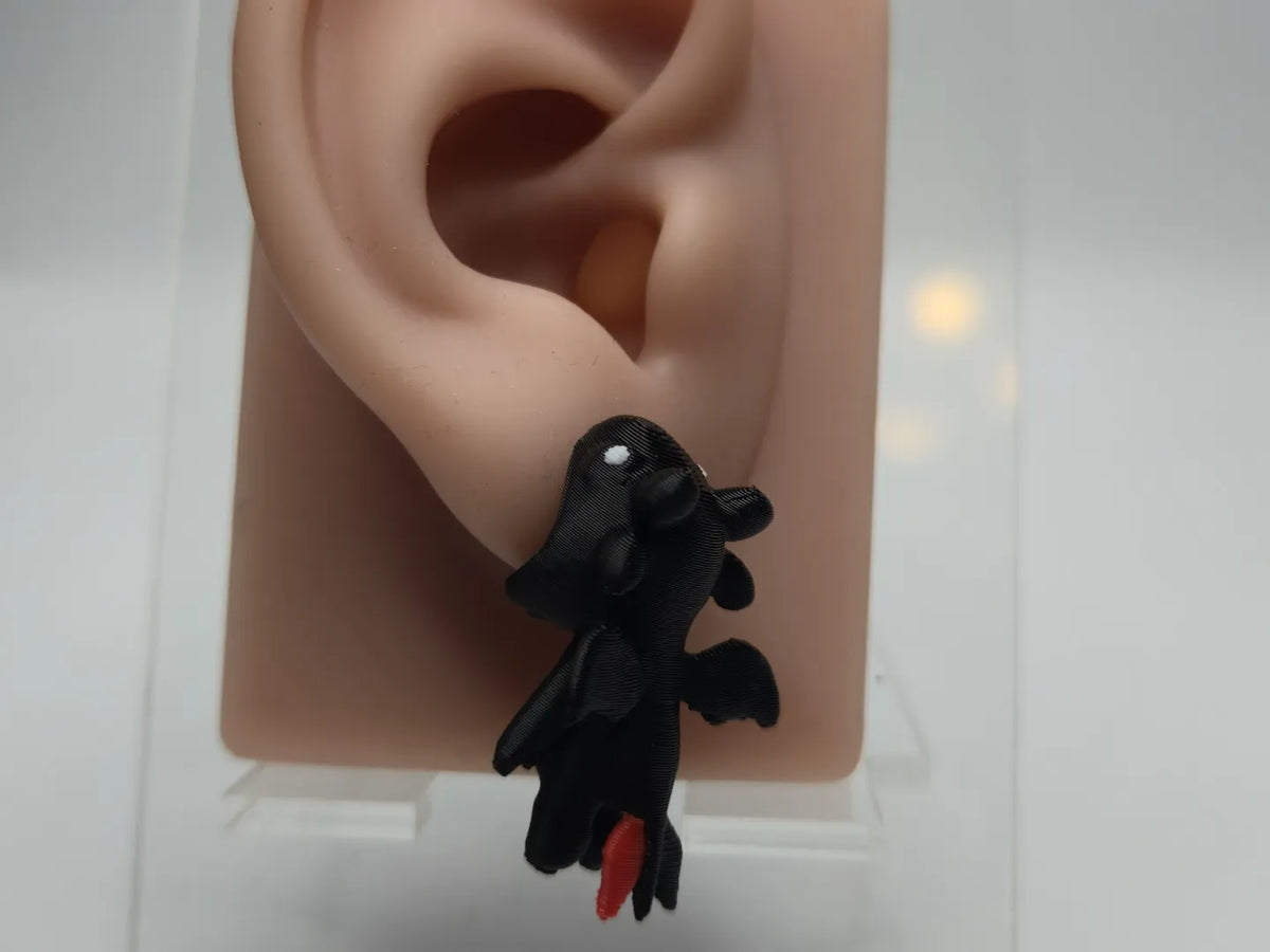 Boucles d'oreilles Bébé Crocmouche Krokmou et Furie Nocturne - Bijoux Print
