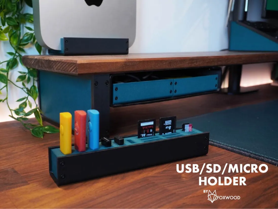 Support pour cartes USB / SD / Micro SD par Foxwood - Tech Print