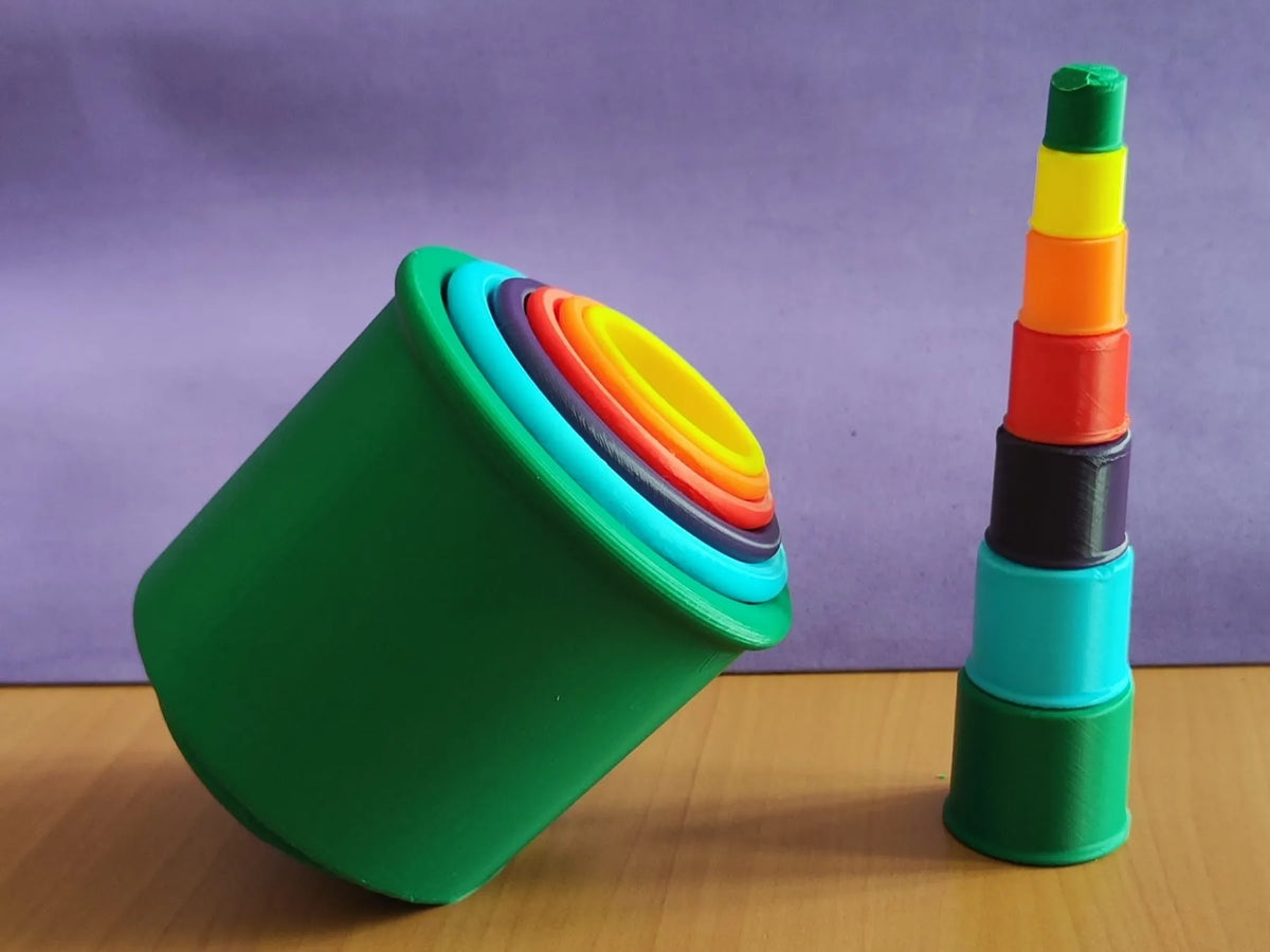 Gobelets jouets empilables pour Tour Montessori Bébé Intelligent - Jeux Print