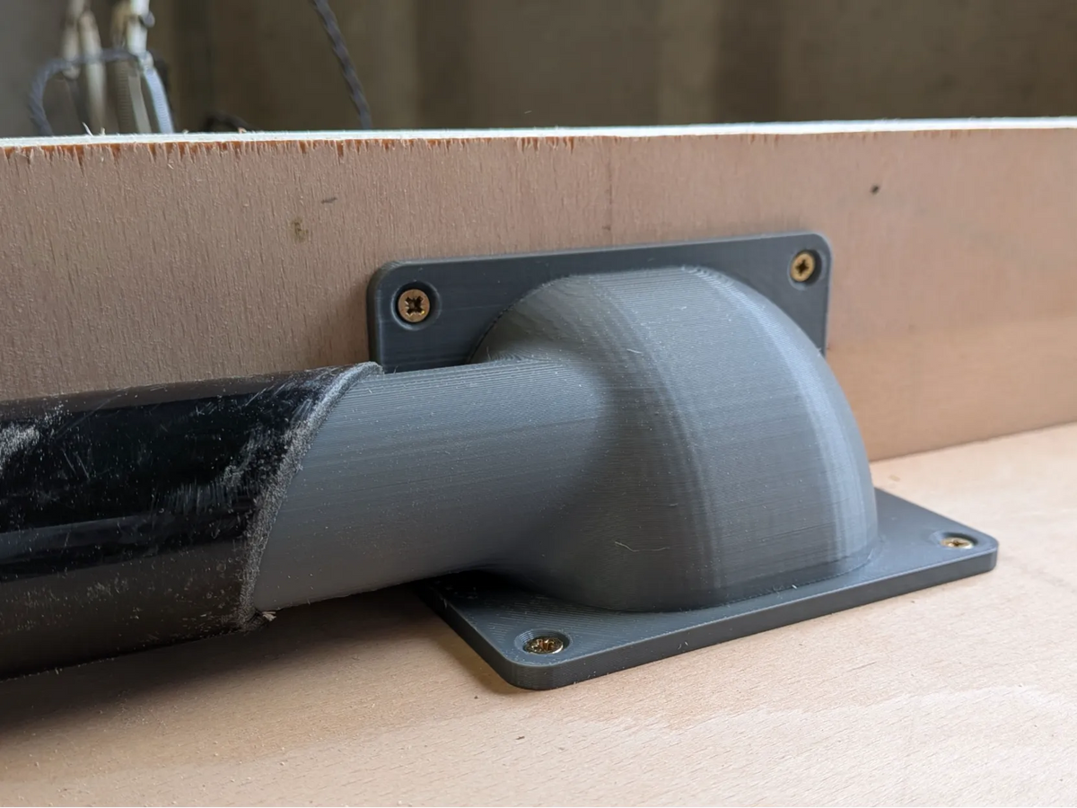 Port anti-poussière pour guide de toupie (32 mm) - Atelier Print