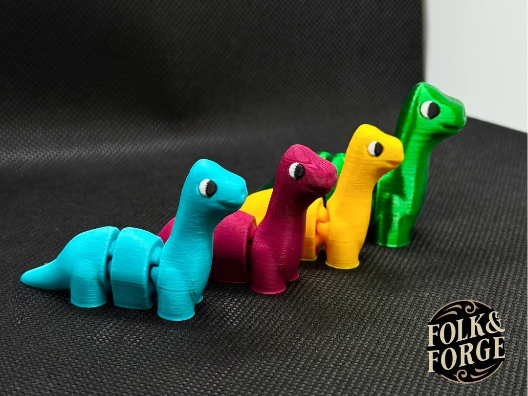 Petit dinosaure fidget Longneck - Maquette Print