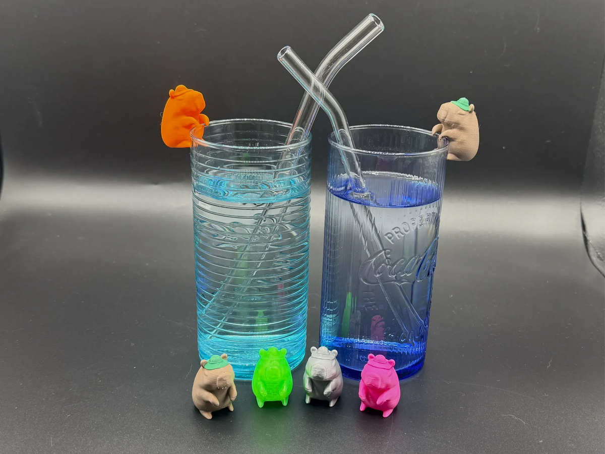 Marque-verre/Marque-boisson Capybara - Fêtes Print