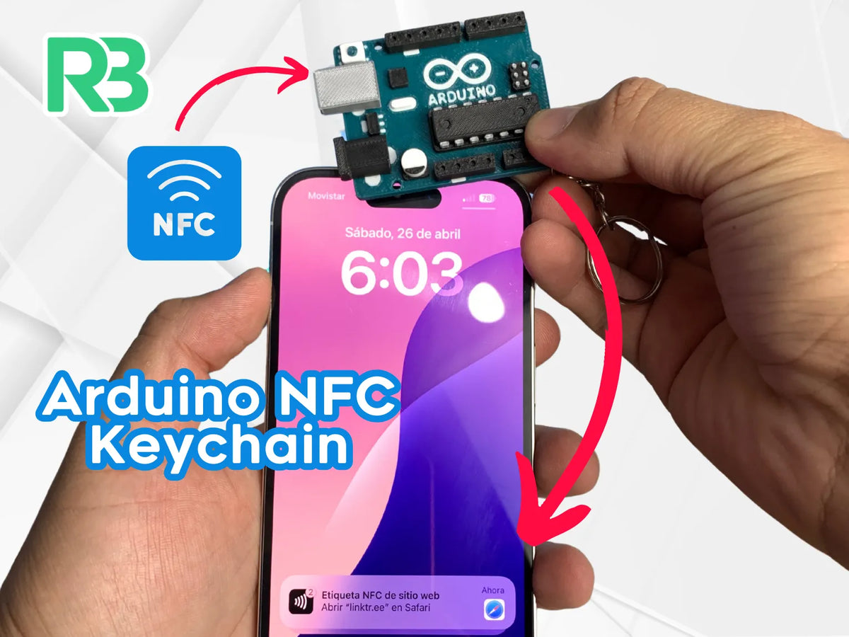 Porte-clés Arduino UNO NFC - NFC Print
