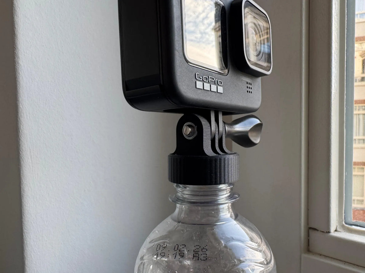 Support GoPro compact pour bouteille & prêt pour le voyage - Beauté Print