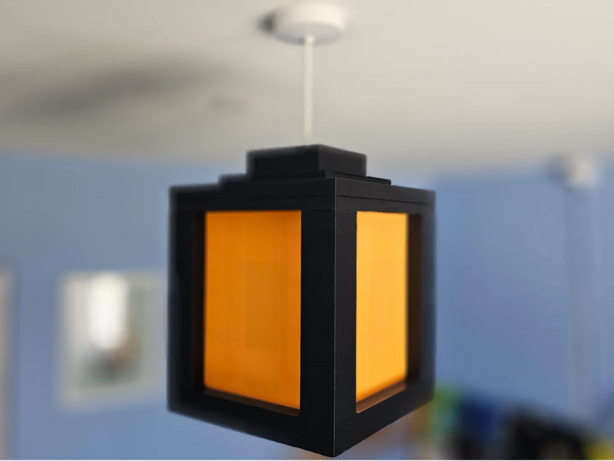Abat-jour de lanterne de plafond Minecraft, diffuseur lumineux - Lumière Print