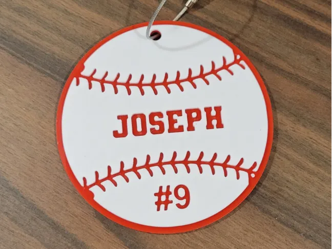 Porte-clés et porte-bagages Baseball/Softball - Cadeau Print