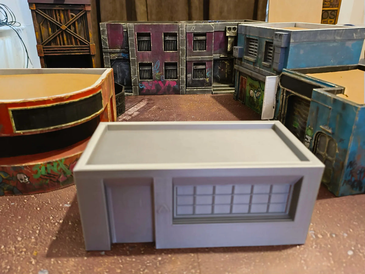 Ensemble de terrains urbains de science-fiction - Maquette Print