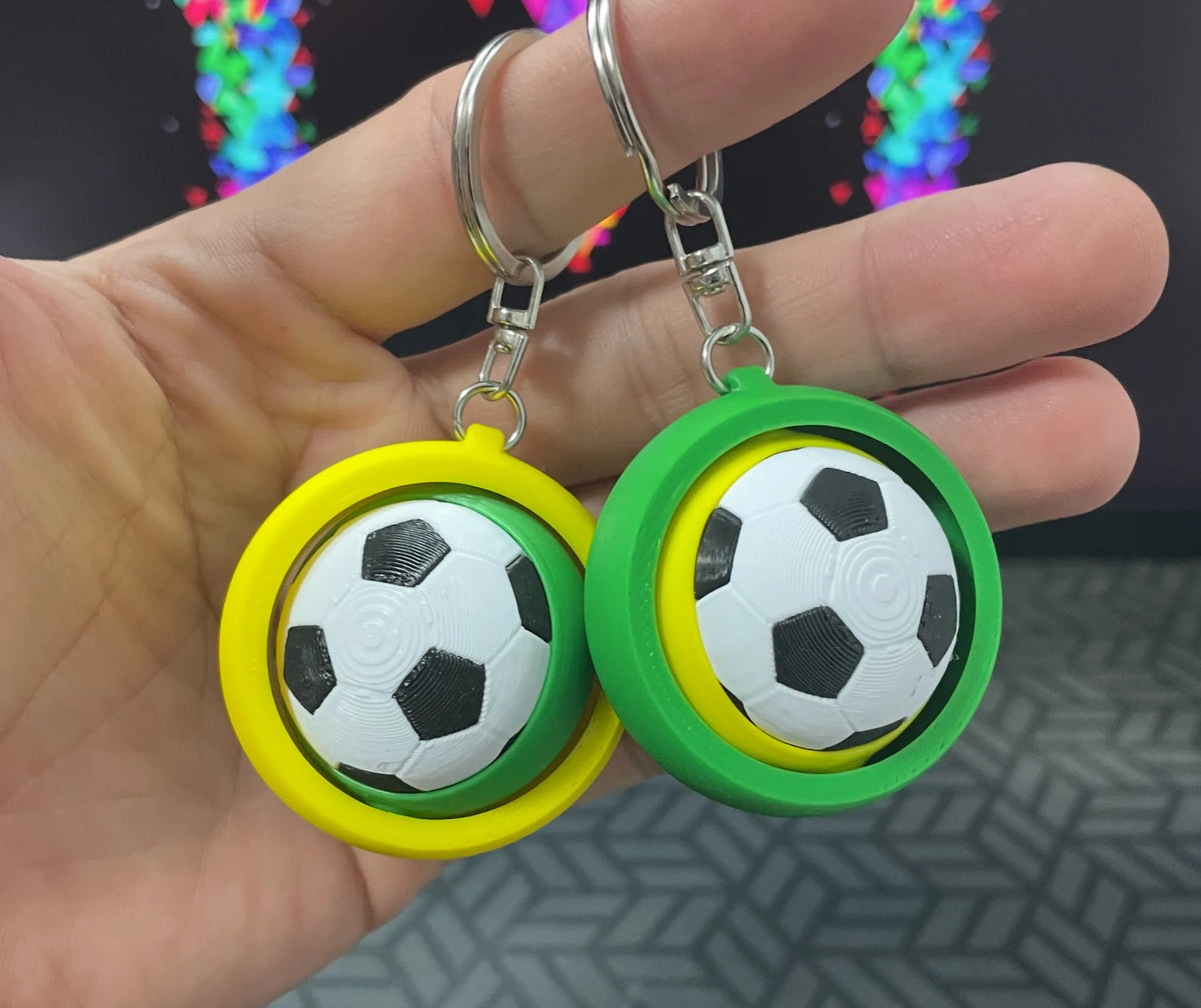 Toupie anti-stress ballon de foot - Jeux Print