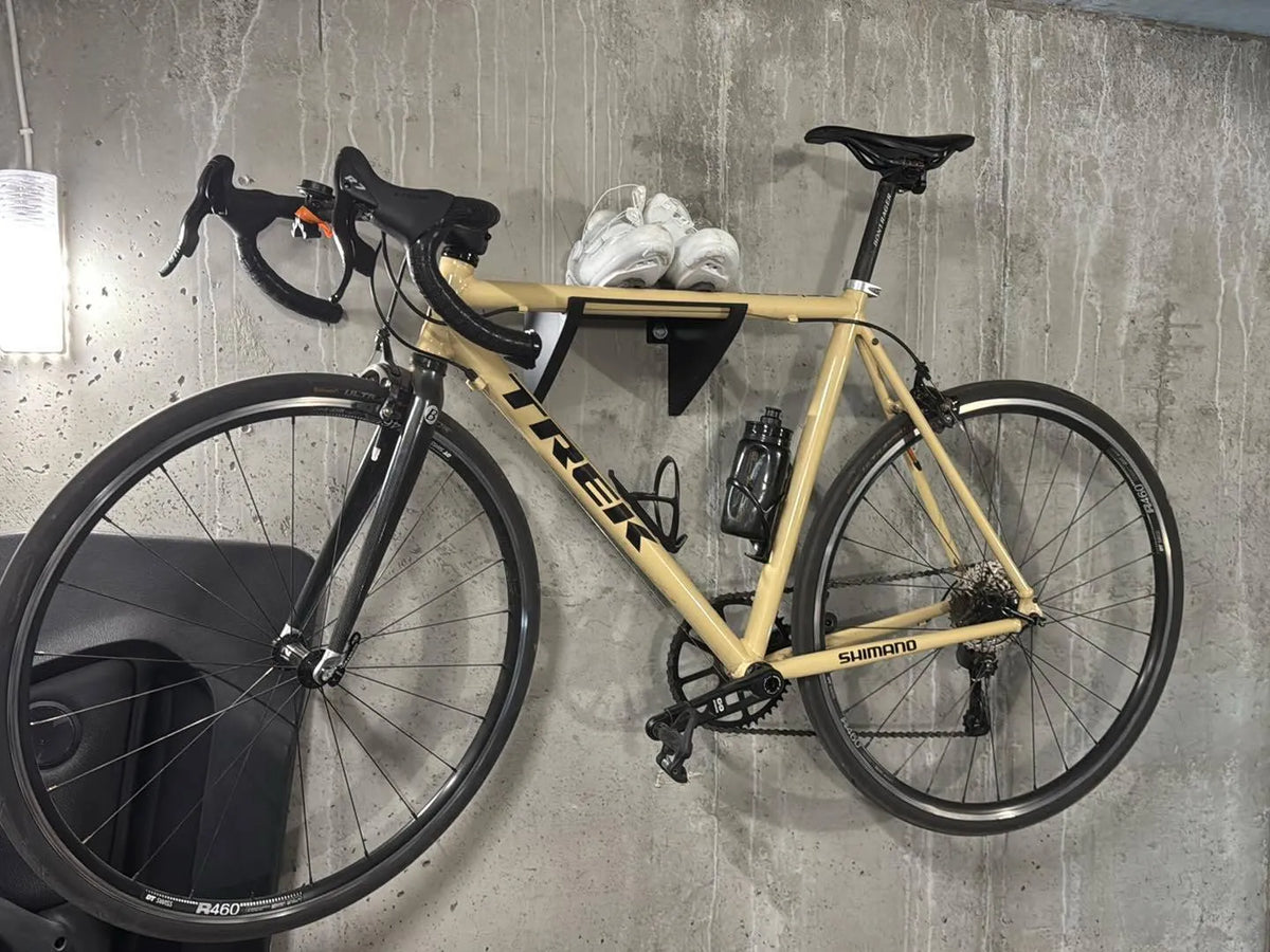 Support mural pour vélo avec étagère - Vélo Print