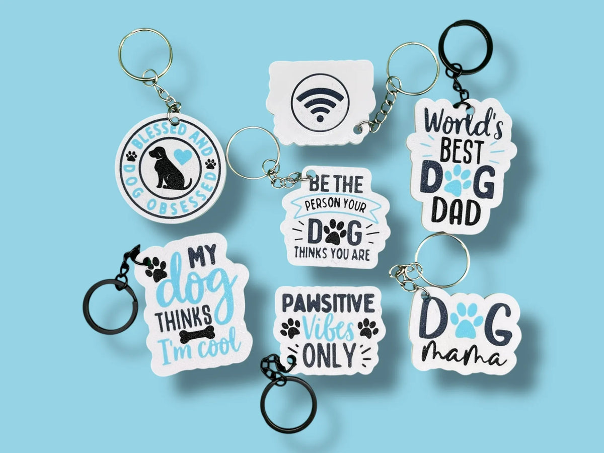 Phrase canine - Porte-clés NFC avec dicton canin - NFC Print