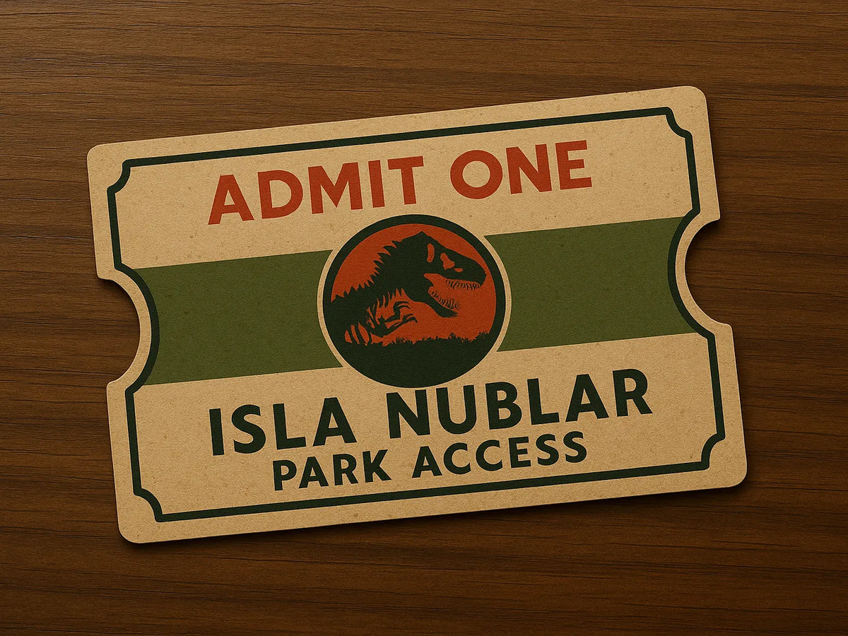 Billet d'entrée Jurassic Park - Geek Print
