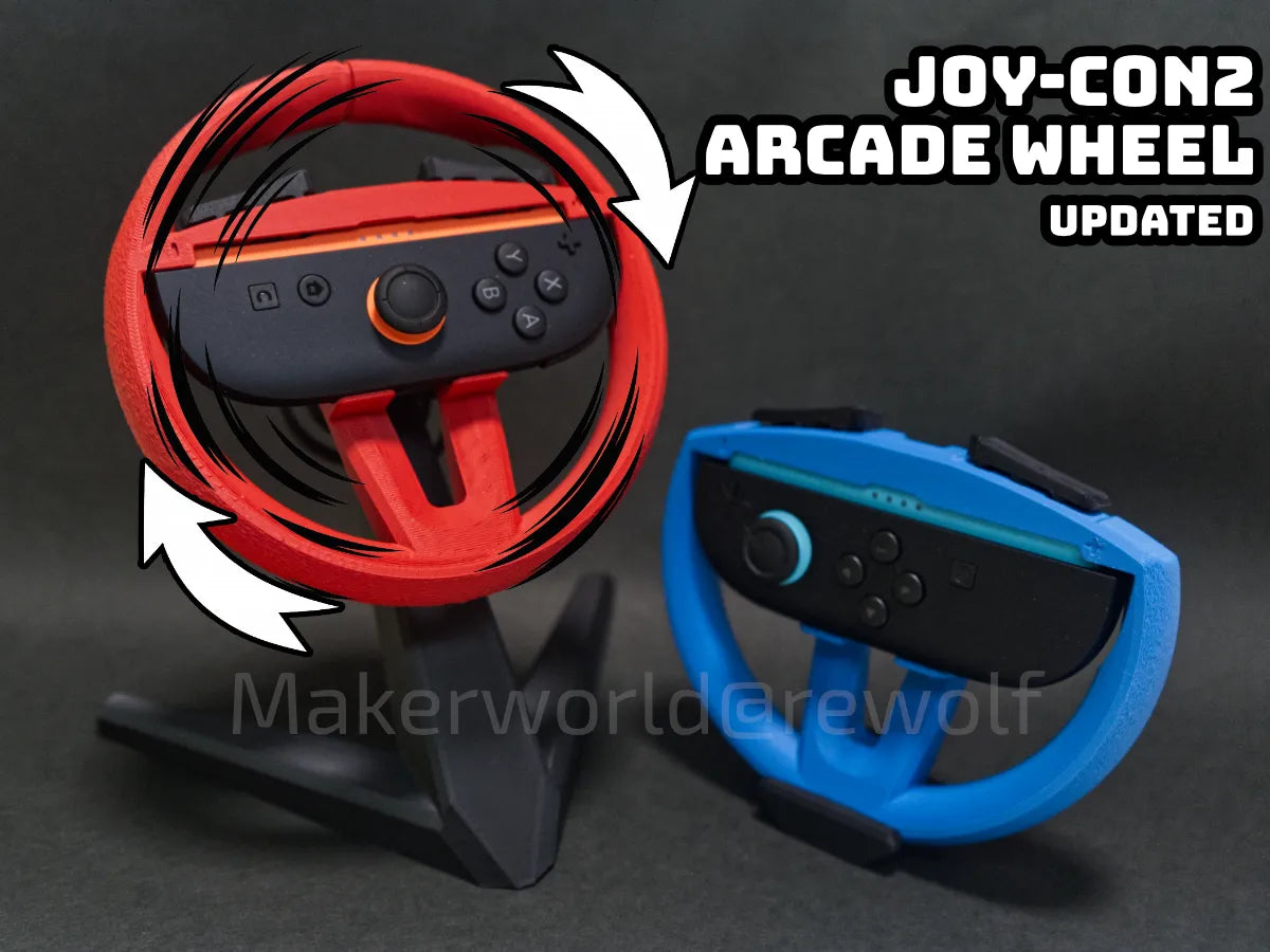 Adaptateur Volant Mini Arcade pour Switch 2 et Joy-Con 2 - Jeux Print