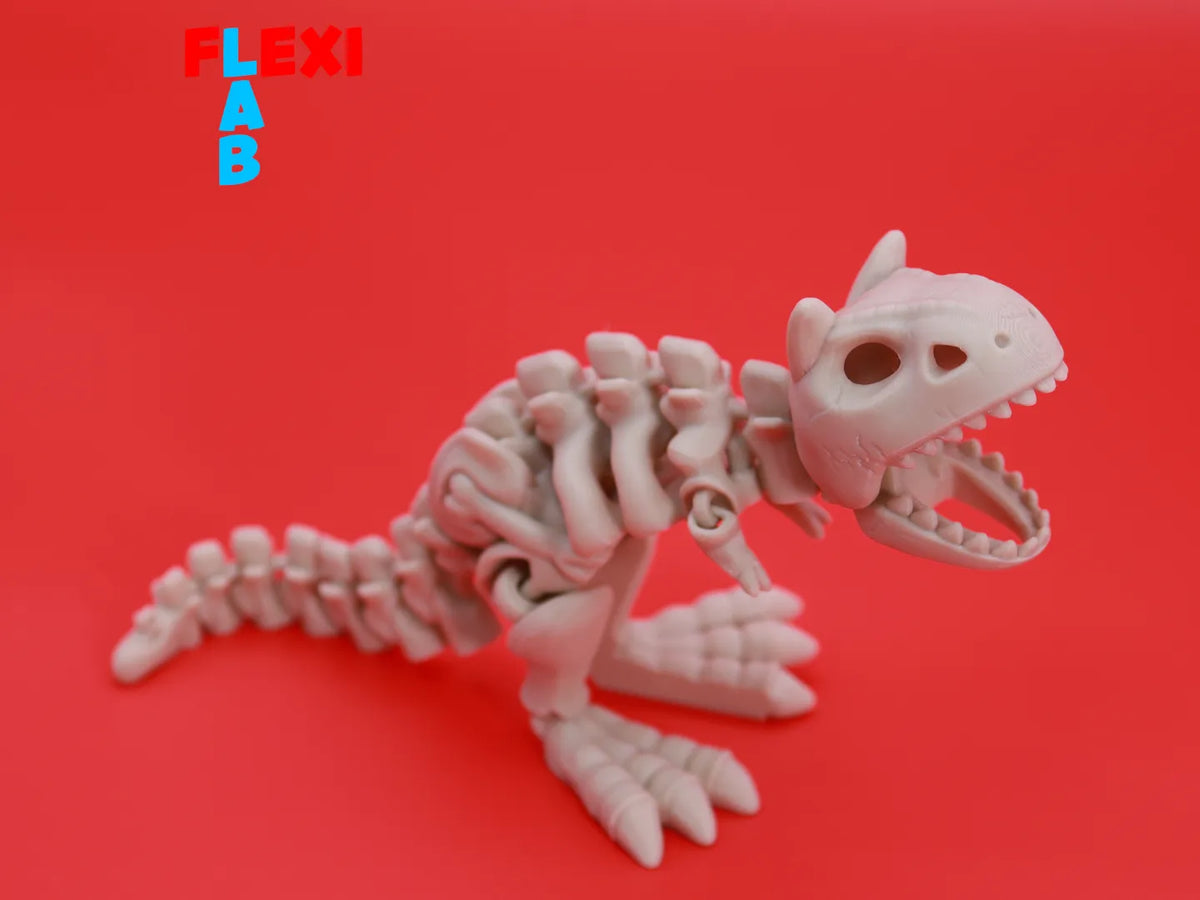 Squelette de Carnotaure Flexi Dino - Sans Supports - Maquette Print