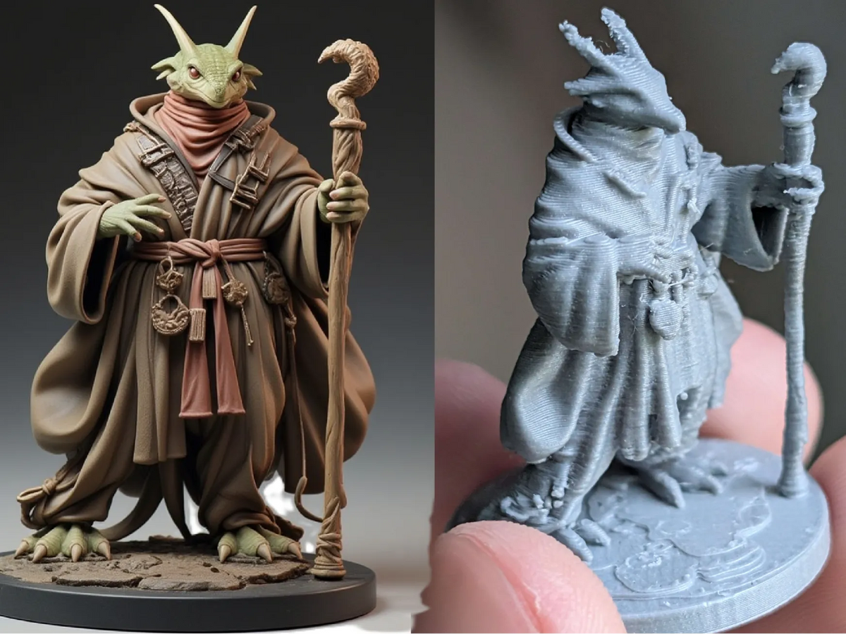 Sorcier lézard – Figurine JdR - Figurine Print