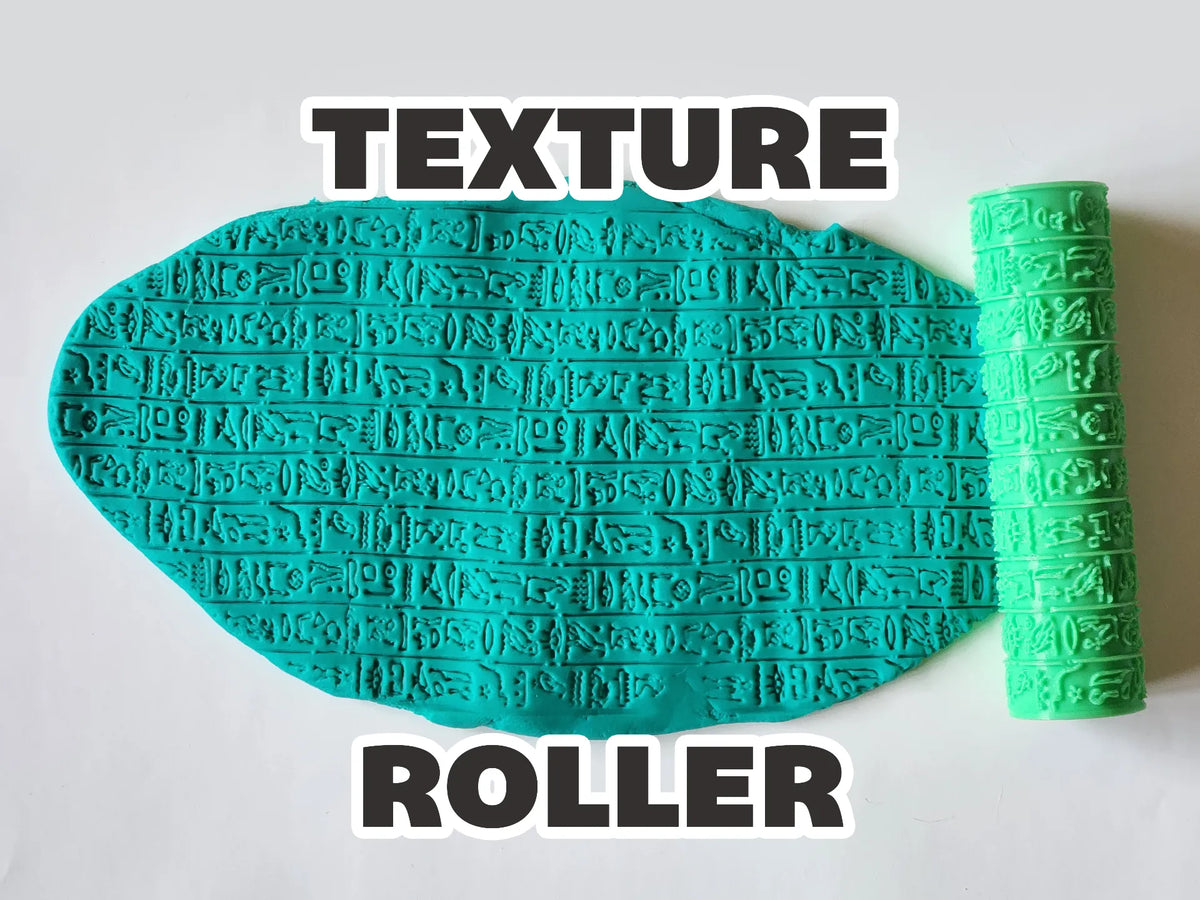 Rouleau à texture V45 – Hiéroglyphes égyptiens - Maquette Print