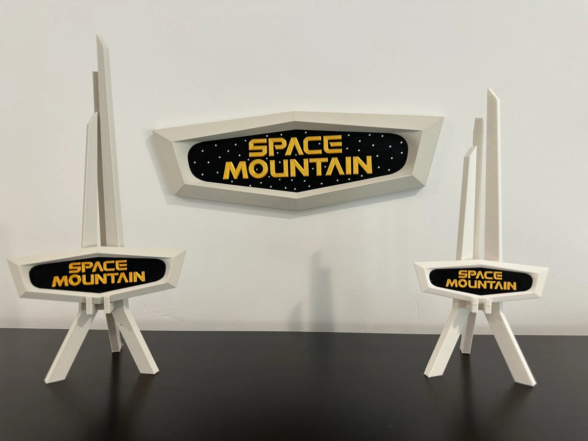 Panneau mural et support Space Mountain – Disneyland - NFC Print