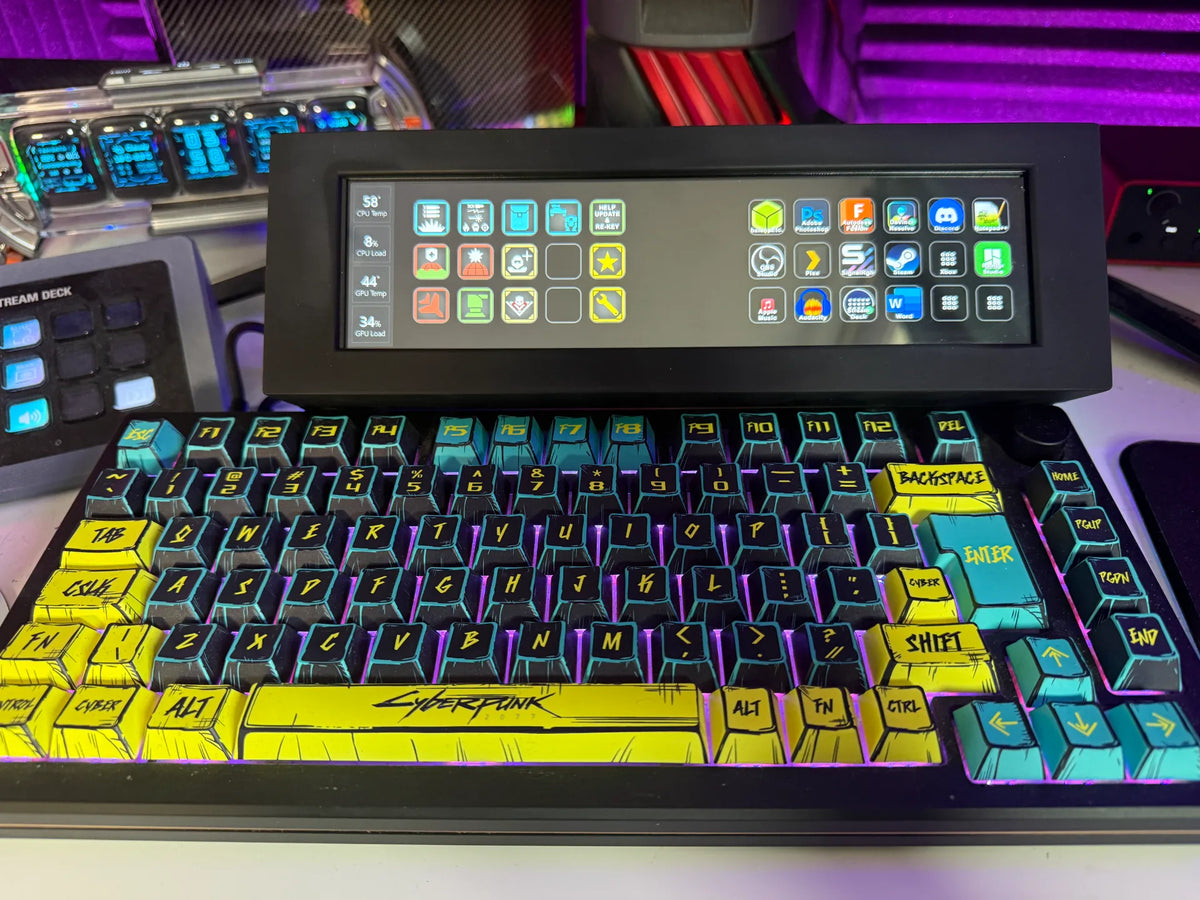 Stream Deck Pro Plus, écran tactile, ultra-large, RGB - Tech Print