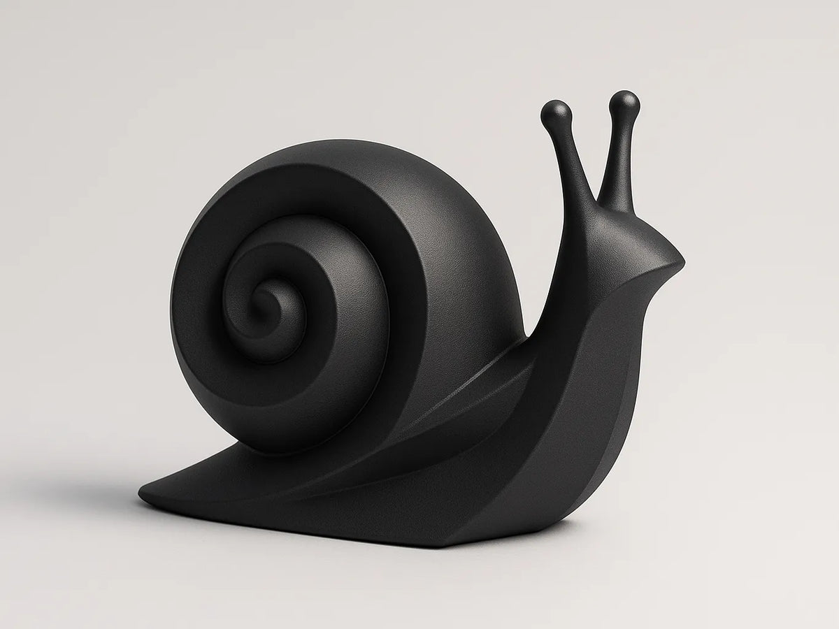 Escargot abstrait – sculpture - Art Print