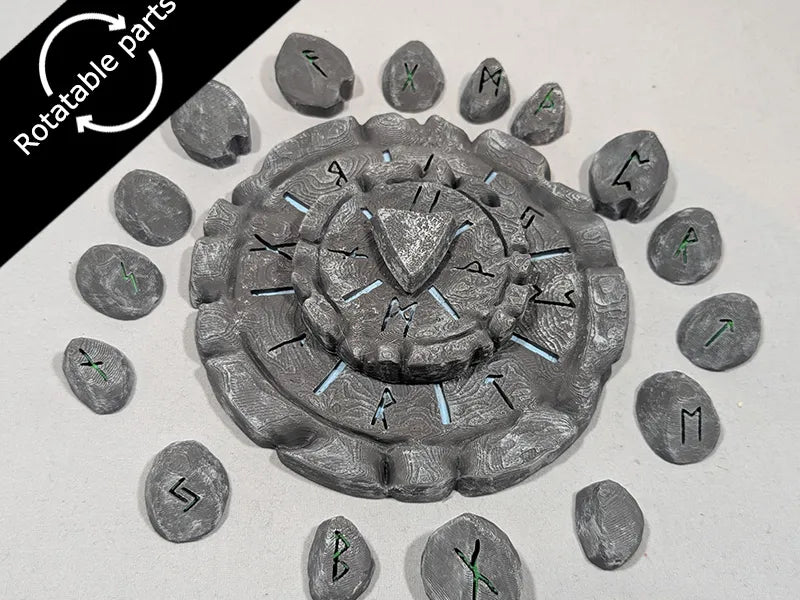 Cadran de puzzle runique - Terrain JDR - Jeux Print