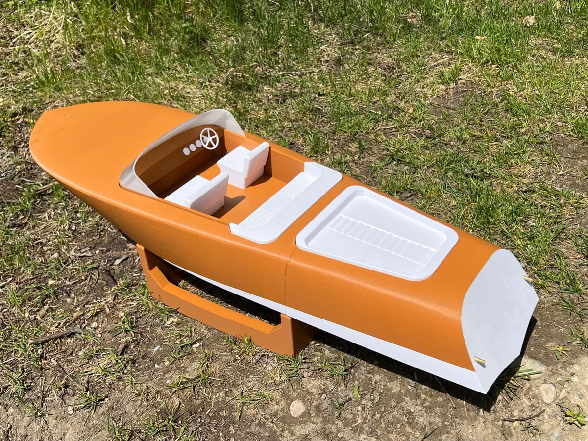 Modèle de bateau télécommandé type Riva Aquarama 1:11 - Maquette Print