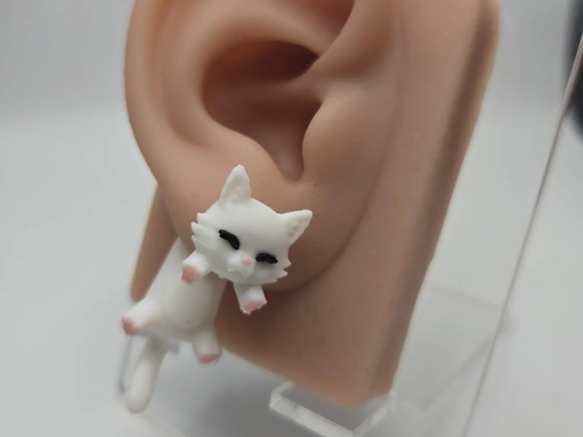 Boucles d'oreilles chat saute-mouton - Bijoux Print