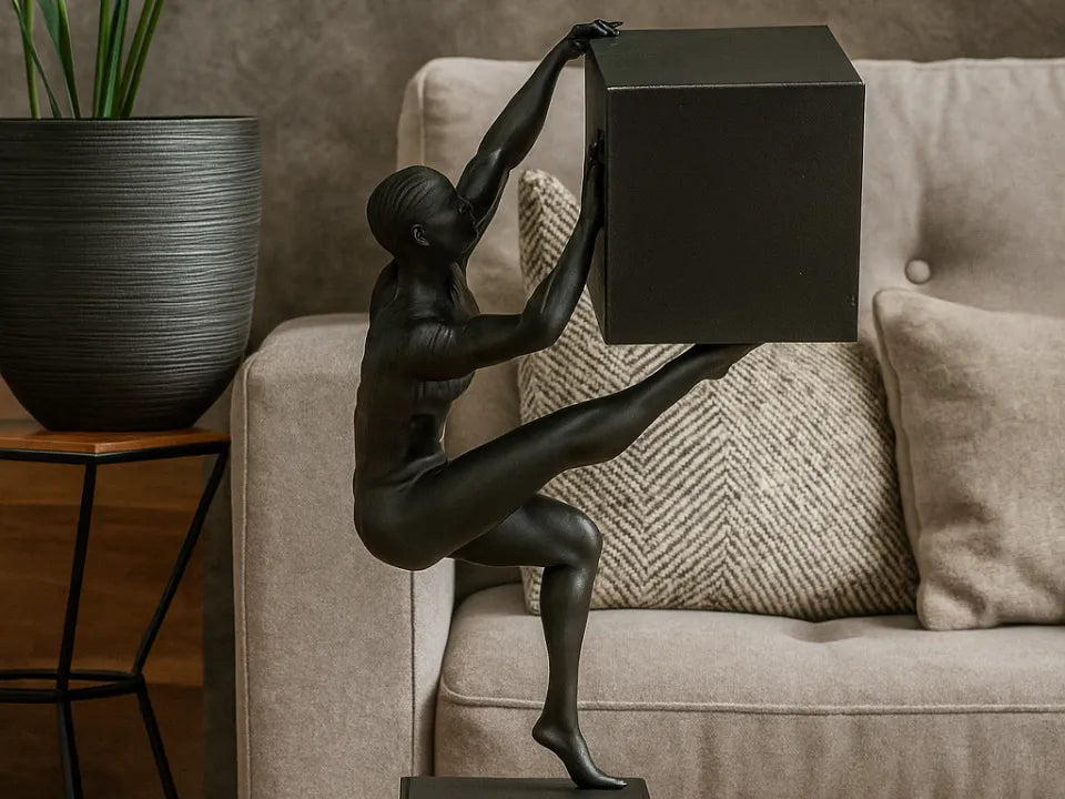 Équilibre de force – Sculpture abstraite moderne - Art Print