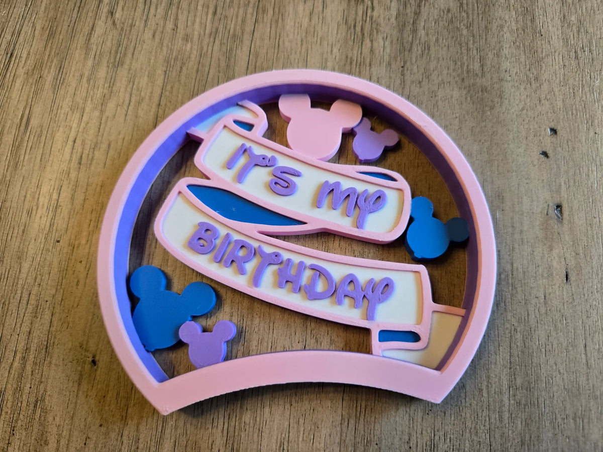 Oreilles Disney d'anniversaire pour serre-tête à 5 aimants - Cosplay Print