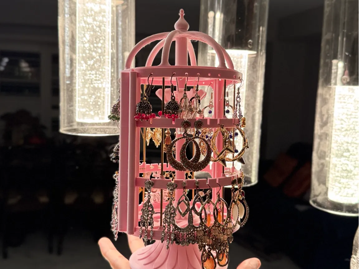 Support à bijoux en forme de cage à oiseaux - Pet Print
