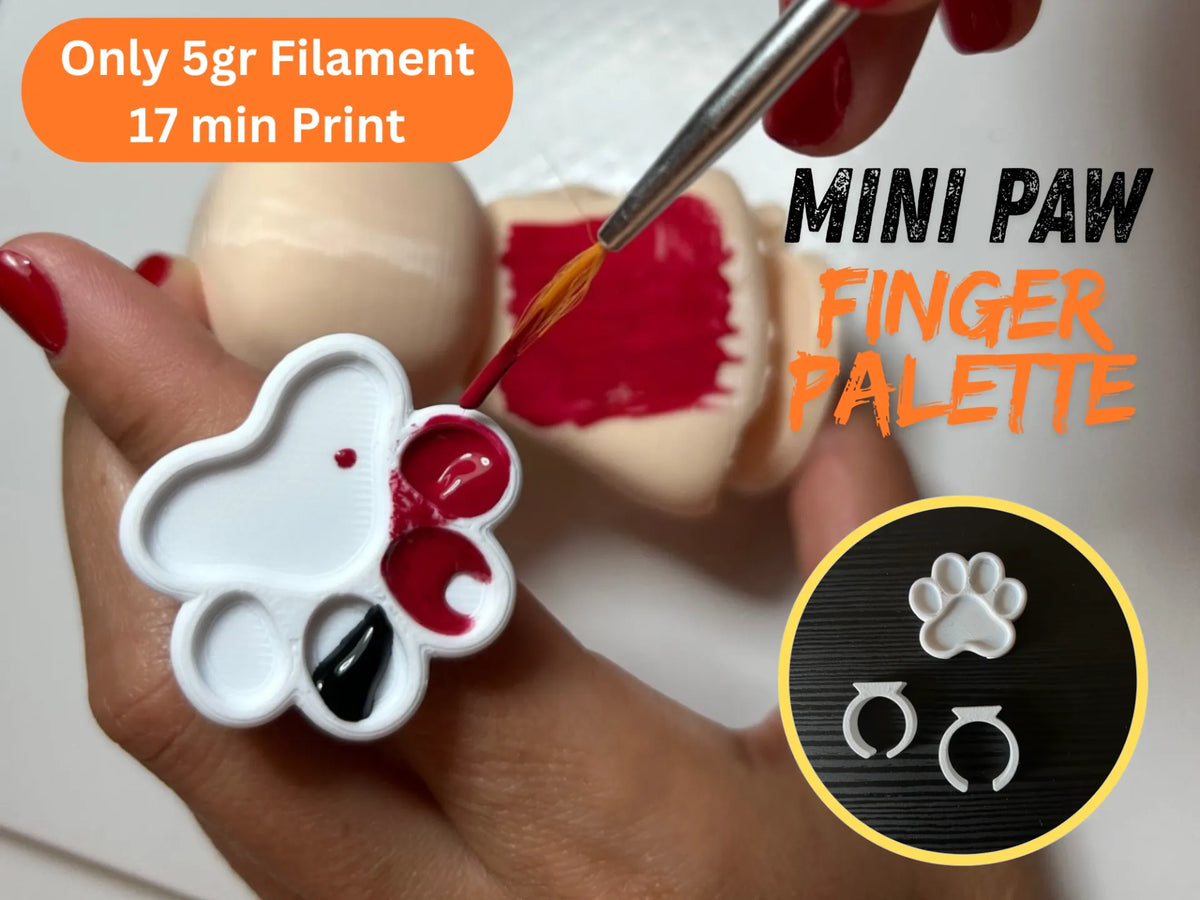 Mini Palette à Doigts en Forme de Patte - Pet Print