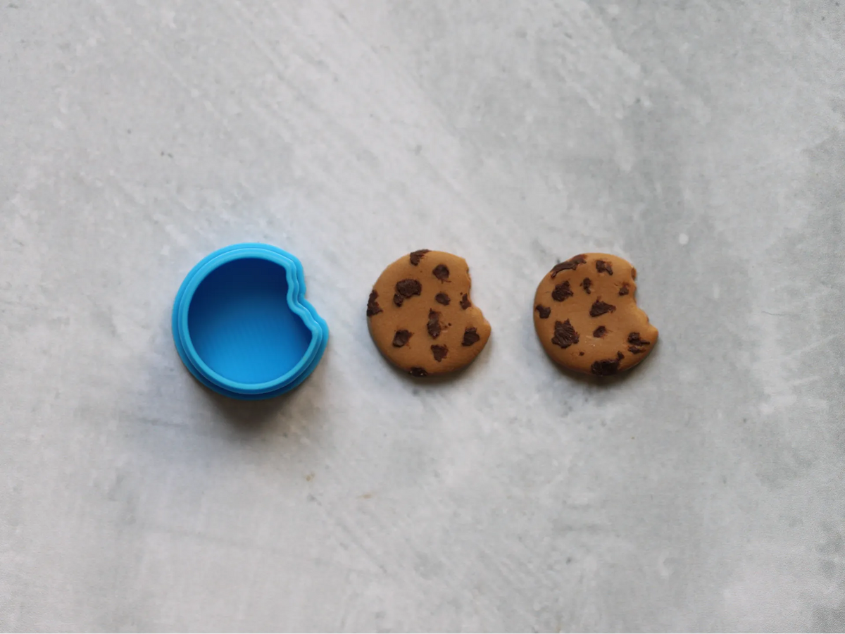 Emporte-pièce en argile polymère en forme de cookie - Cuisine Print