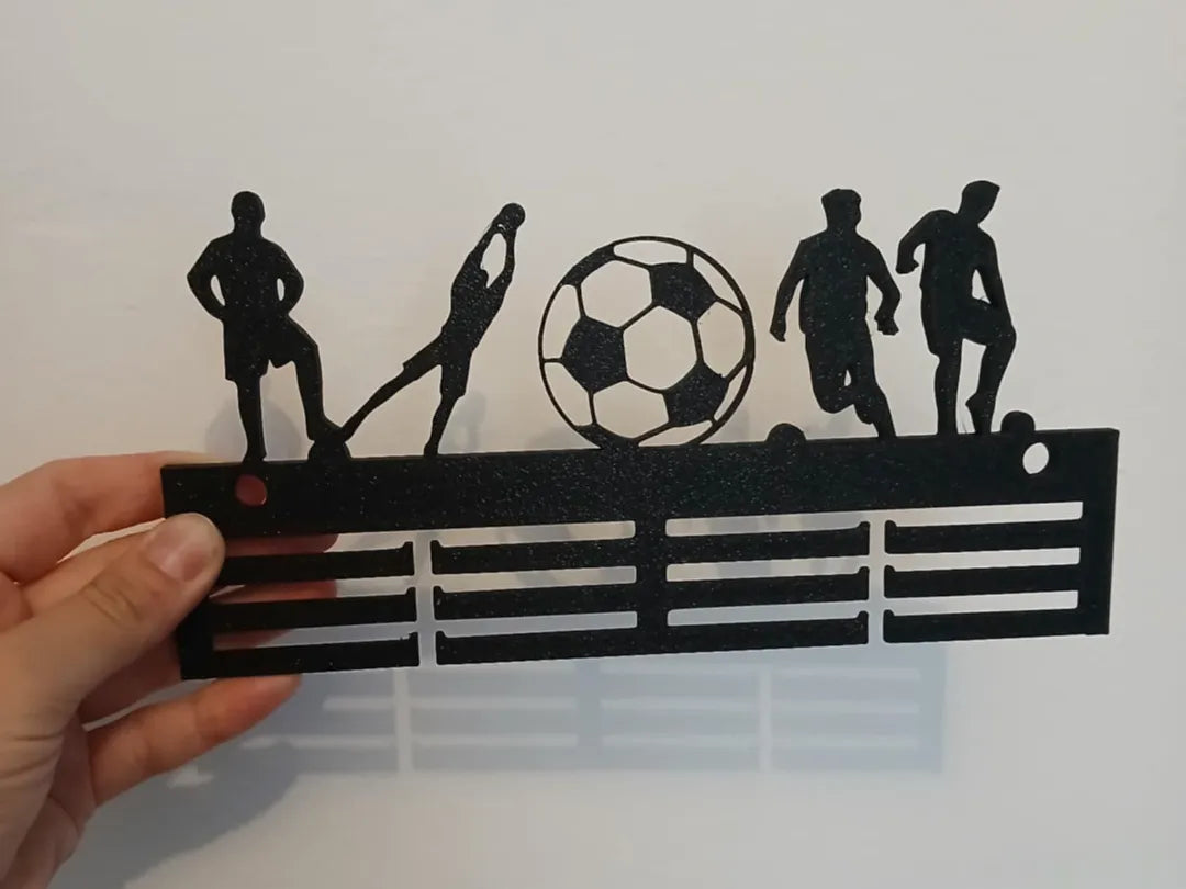 Support à médailles pour footballeur - Sport Print