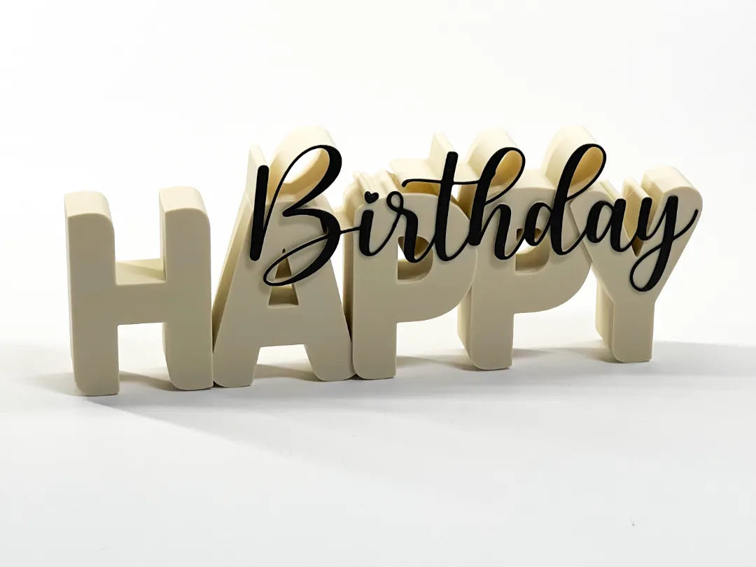Support décoratif - Joyeux Anniversaire - Fêtes Print