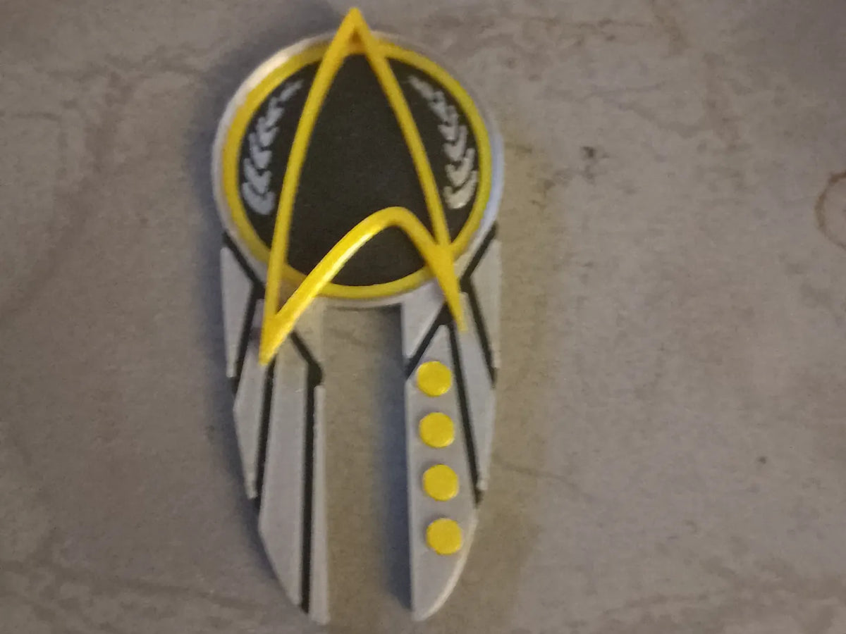 Insigne de capitaine de l'Académie de Starfleet de Star Trek, en cours de réalisation - Geek Print