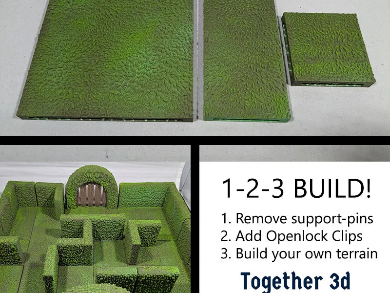 Carreaux d'herbe de haie - système OpenLOCK - Jeux Print