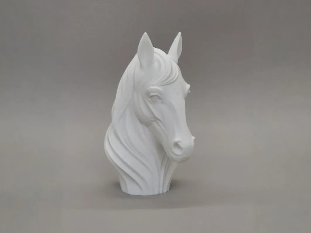 Sculpture décorative de tête de cheval, animal - Art Print