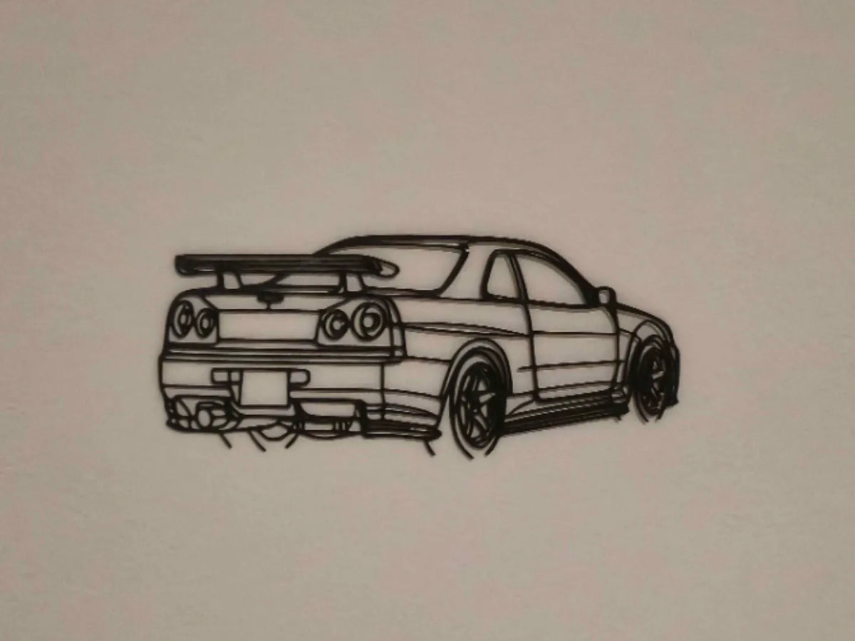 Art mural Nissan Skyline R34 - Auto Print