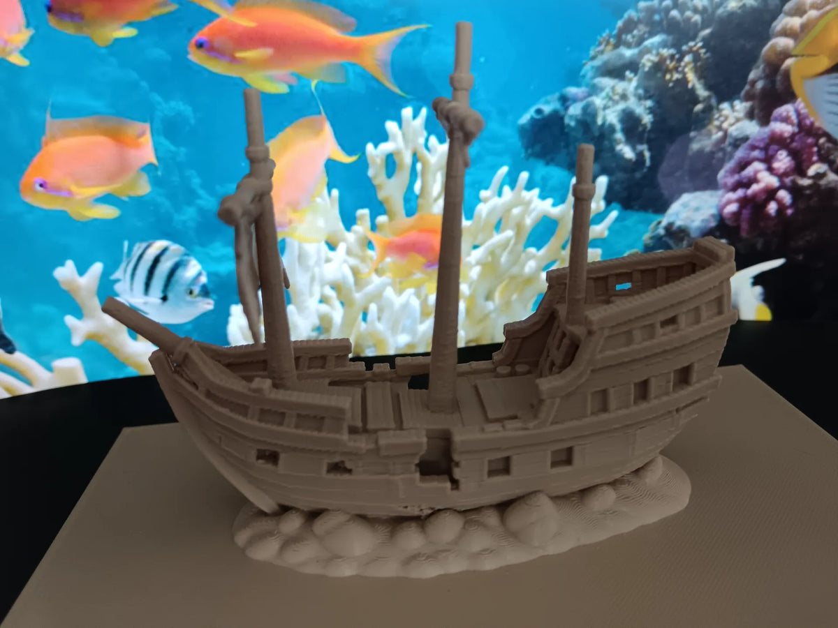 Aquarium - bateau pirate - Maquette Print