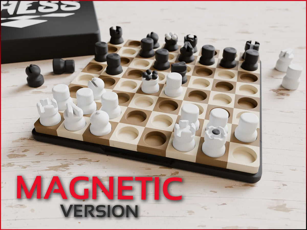 Échecs – Édition de Voyage Magnétique – Couvercle à Encliquetage - Jeux Print