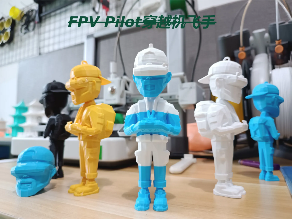 Modèle de figurine de pilote de drone FPV pour le vol en immersion, jouet, décoration - Tech Print