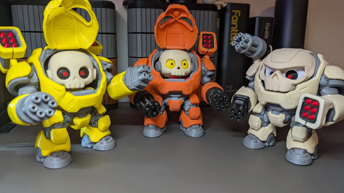 Édition Mod de Combat pour la Combinaison Mecha Skullbotz - Figurine Print