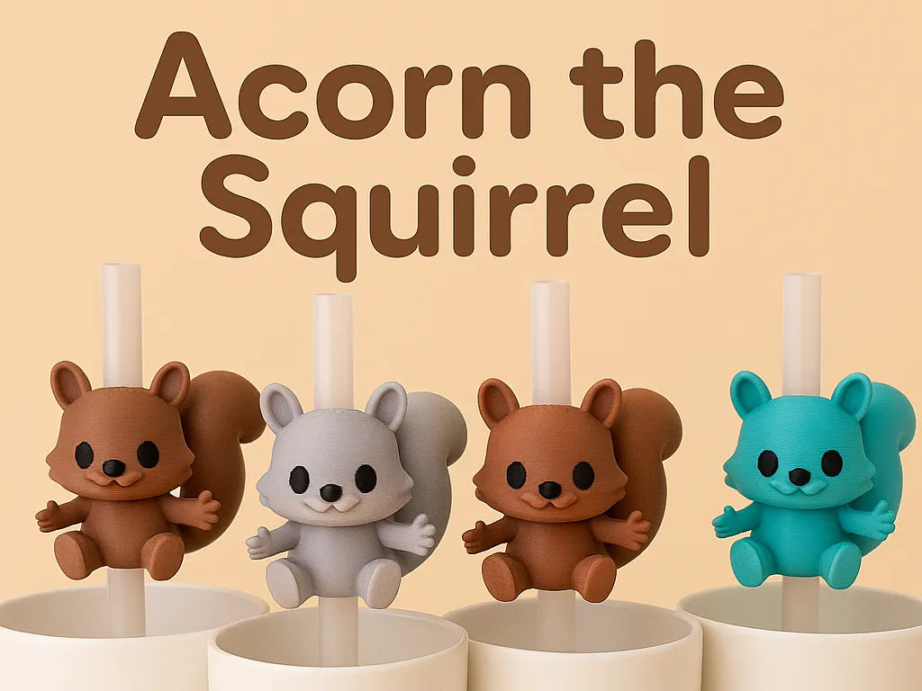 Breloque de paille Acorn l'écureuil pour Stanley Cup - Bébé Print
