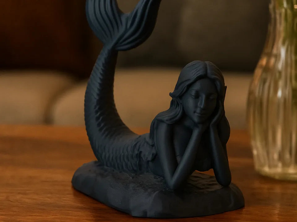 Sculpture de sirène éthérée - Art d'inspiration fantastique - Figurine Print