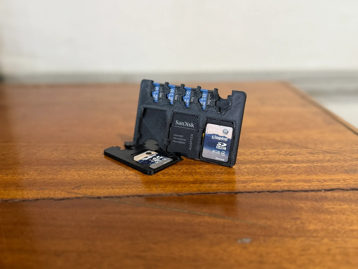 Porte-cartes SD et microSD de la taille d'une carte de crédit - Voyage Print