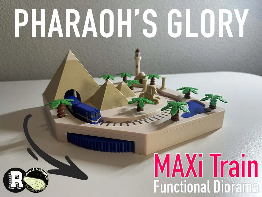 MAXi Train - Diorama Fonctionnel de la Gloire du Pharaon - Maquette Print