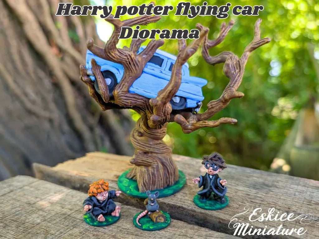 Voiture volante Harry Potter - Diorama - Auto Print
