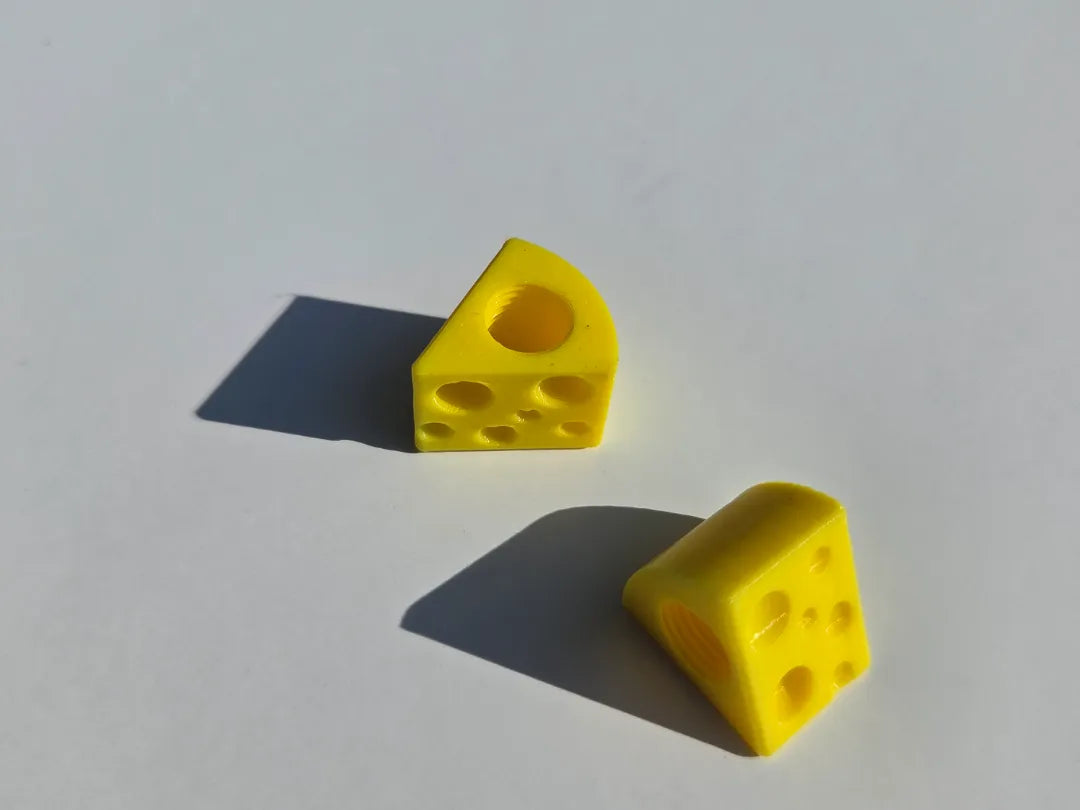 Capuchon de valve de pneu en forme de coin de fromage - Auto Print