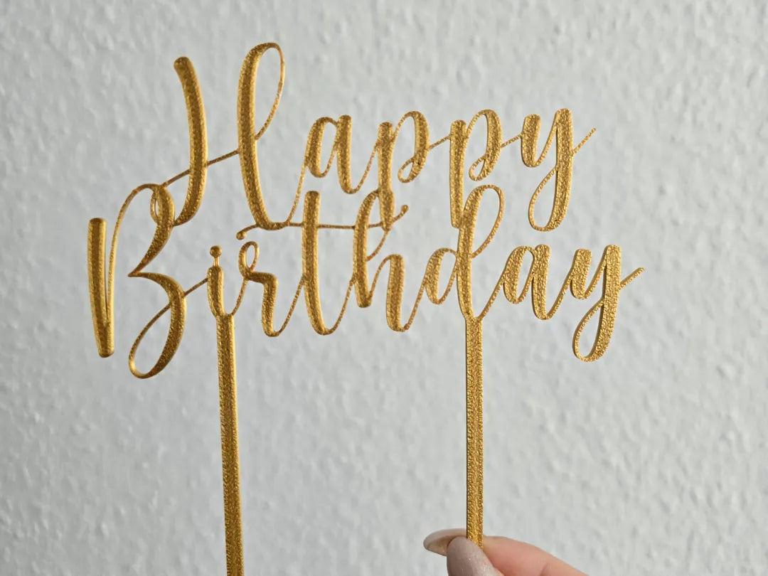Cake Topper Décoration de gâteau Joyeux Anniversaire - Fêtes Print