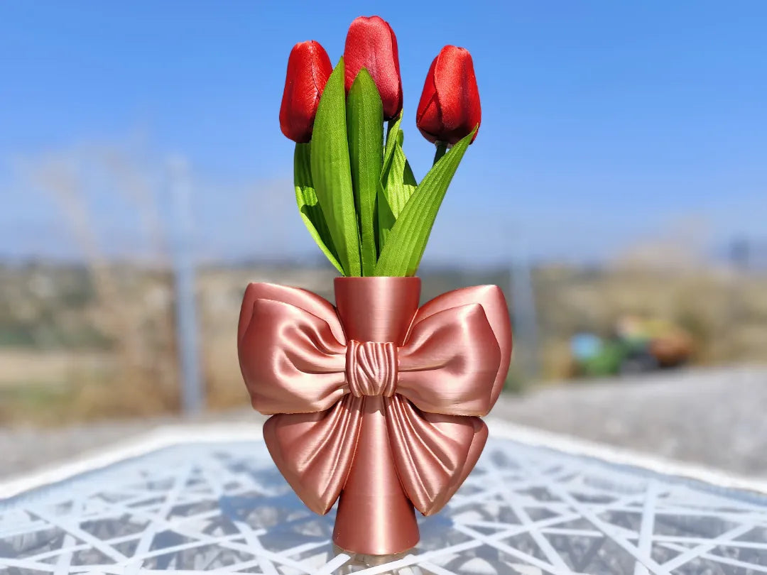 Vase Ruban Nœud Luxueux - Maison Print