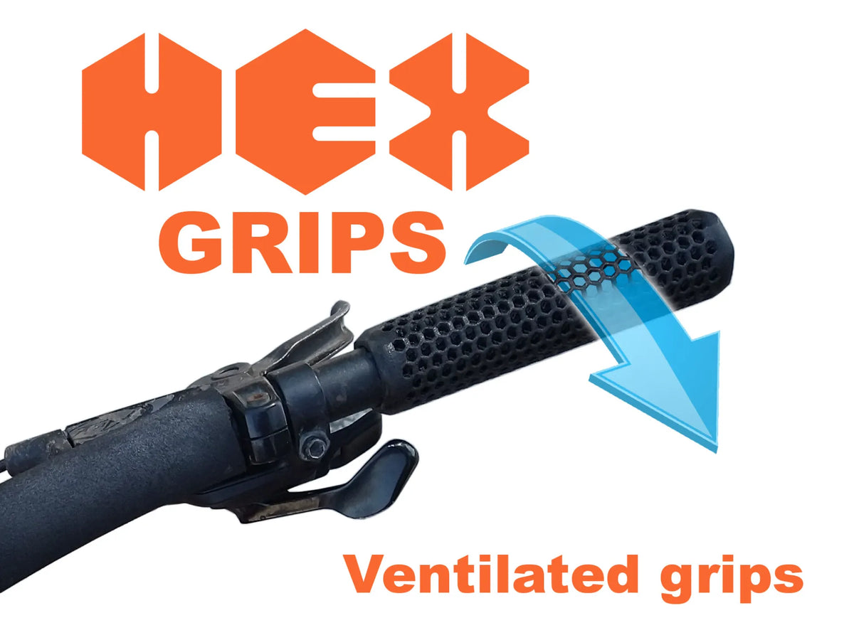 Poignées HEX - Poignées de vélo ventilées - Vélo Print
